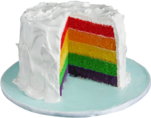 rainbow birthday cake